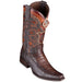 King Exotic Ostrich Faded Brown Cowboy Boots - H76 European Toe