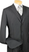 Men'S 1920'S 30'S Fashion Look Available In 2 Or 3 Buttons Kids Sizes 3 Piece Bold Chalk Pinstripe Black Three Piece Vested Suit Perfect For Boys Wedding Outfits