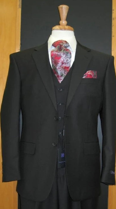 Men's High Fashion 100% Wool Silver Grey Extra Long Suits Flat Front Pants