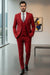 Effetti Suit Designer - 2 button Notch Lapel slim fit EF2N+V-8129 RED