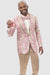 EJ Samuel Pink & Gold Floral Paisley Tux Jacket