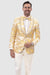 EJ Samuel Men's Yellow Gold Shine Paisley Tuxedo Blazer