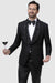 EJ Samuel Men's Prom Tuxedo Jacket in Black Paisley Lace