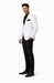 EJ Samuel Men's Crisp White Two-Button Club Blazer