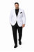 EJ Samuel Men's Crisp White Two-Button Club Blazer
