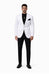 EJ Samuel Men's Crisp White Two-Button Club Blazer