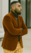 EJ Samuel | Modern Fit Velvet Blazer | Rust | 2-Button | Mens