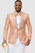 "EJ Samuel Wave Orange Slim-Fit Prom Tuxedo Blazer"