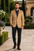 Men's Extra Long Outerwear Coat Camel