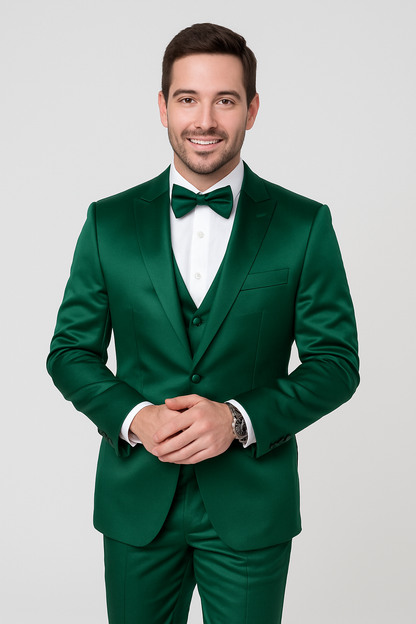 Mens Modern Fit Shiny Sharkskin Suit