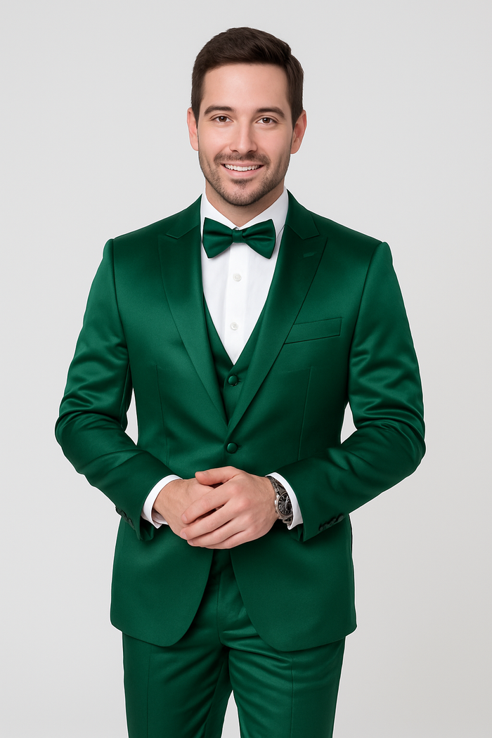 Mens Shiny Sharkskin Suit  Modern Fit