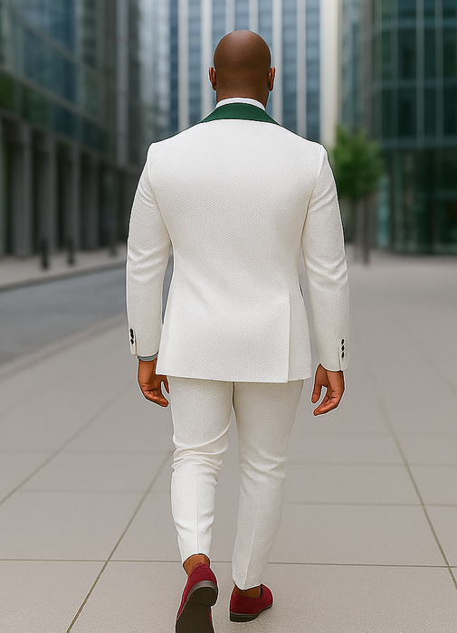 Emerald Green Tuxedo - Hunter Green Tuxedo + Vested Suit