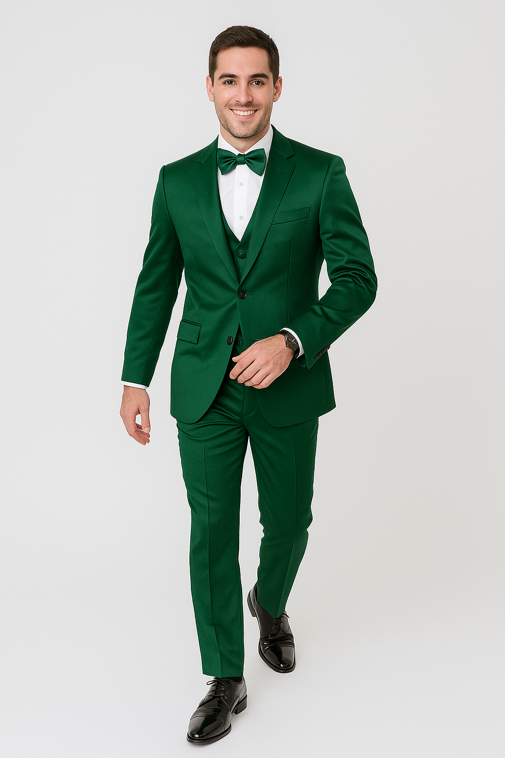 Mens Modern Fit Shiny Sharkskin Suit