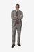 Statement Men’s 3-Piece Plaid Wool Suit – 100% Wool Modern Fit with Peak Lapel