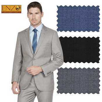 ENZO 150’s Super Wool 2-Button Suits in 6 Solid Colors - Image 11