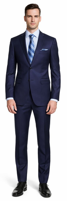 ENZO 150’s Super Wool 2-Button Suits in 6 Solid Colors