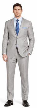 ENZO 150’s Super Wool 2-Button Suits in 6 Solid Colors - Image 2