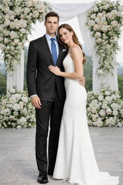 ENZO 150’s Super Wool 2-Button Suits in 6 Solid Colors - Image 9