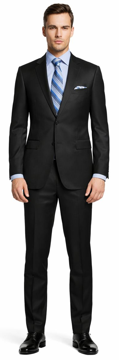 ENZO 150’s Super Wool 2-Button Suits in 6 Solid Fabrics Colors - Image 2