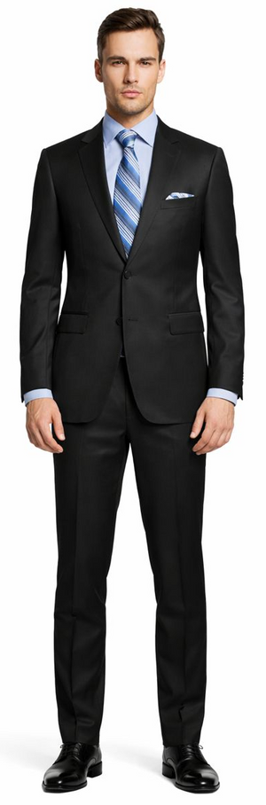 ENZO 150’s Super Wool 2-Button Suits in 6 Solid Fabrics Colors - Image 2