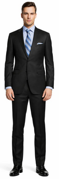 ENZO 150’s Super Wool 2-Button Suits in 6 Solid Fabrics Colors - Image 2