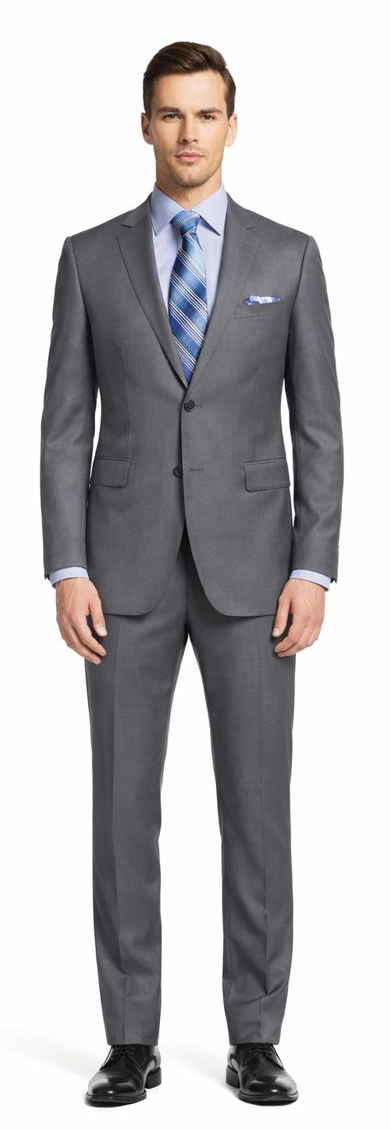 ENZO 150’s Super Wool 2-Button Suits in 6 Solid Fabrics Colors - Image 3