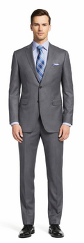 ENZO 150’s Super Wool 2-Button Suits in 6 Solid Fabrics Colors - Image 3