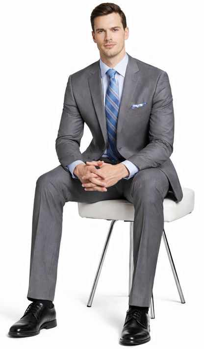 ENZO 150’s Super Wool 2-Button Suits in 6 Solid Fabrics Colors - Image 8