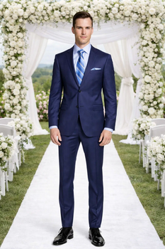 ENZO 150’s Super Wool 2-Button Suits in 6 Solid Fabrics Colors - Image 5