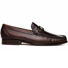 Marco Di Milano Enzo Brown Lizard Bit Loafers