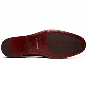 Marco Di Milano Enzo Lizard Bit Loafers Cognac