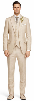Enzo White, Khaki or Blue Linen Suits/ Free Shipping - Image 2