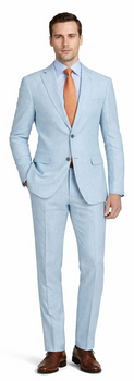 Enzo White, Khaki or Blue Linen Suits/ Free Shipping - Image 3