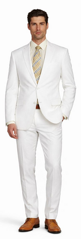 Enzo White, Khaki or Blue Linen Suits/ Free Shipping