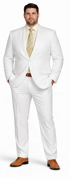Enzo White, Khaki or Blue Linen Suits/ Free Shipping - Image 5