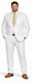 Enzo White, Khaki or Blue Linen Suits/ Free Shipping