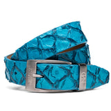 Marco Di Milano Olivieri Belt - Caribbean Blue Leather Shoe