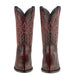 Mens King Exotic Ostrich Leg Boots Black Cherry (4980518) by King Exotic Boots