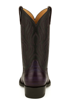 King Exotic Snip Toe Eel Boots Burnished Purple – Men’s Handcrafted - Image 6