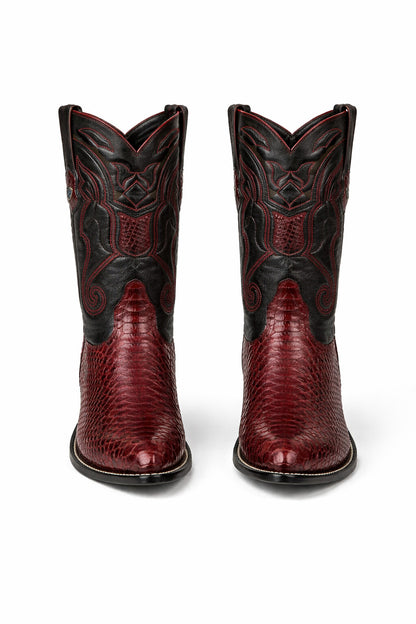 Men's Wild West Python Skin J Toe Boots 29957 - Image 23