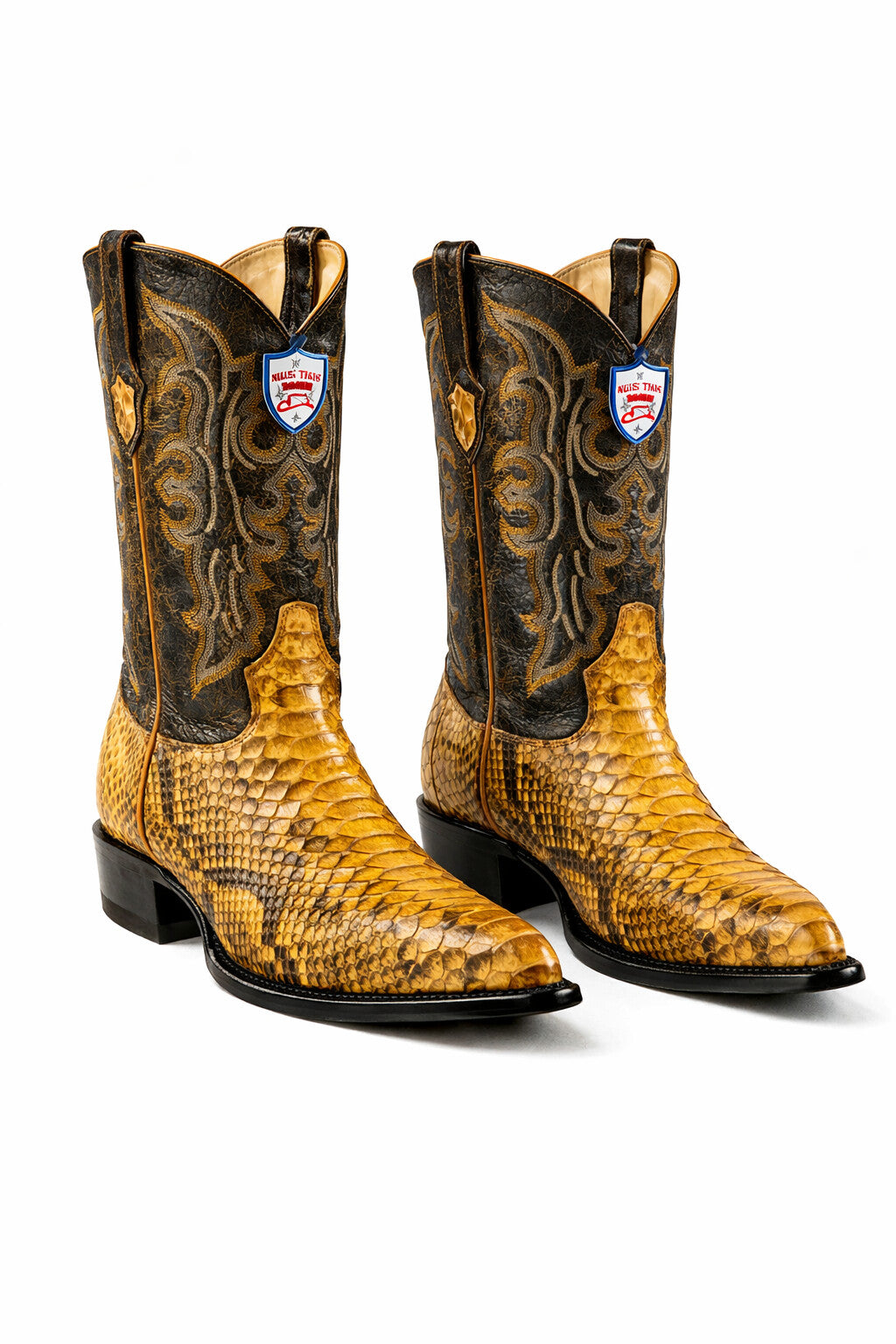 Men's Wild West Python Skin J Toe Boots 29957 - Image 7