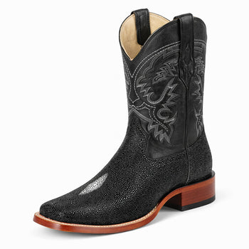 Men’s Square Toe Stingray Boots – Luxury Exotic Leather Footwear - By Los Altos Boot