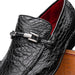 Marco Di Milano Fabro Black Caiman Bit Loafers
