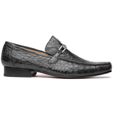 Marco Di Milano Fabro Gray Caiman Bit Loafers