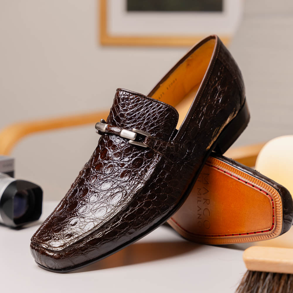 Marco Di Milano Fabro-Tin Brown Leather Dress Shoe