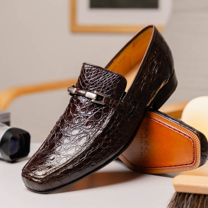 Marco Di Milano Fabro-Tin Brown Leather Dress Shoe