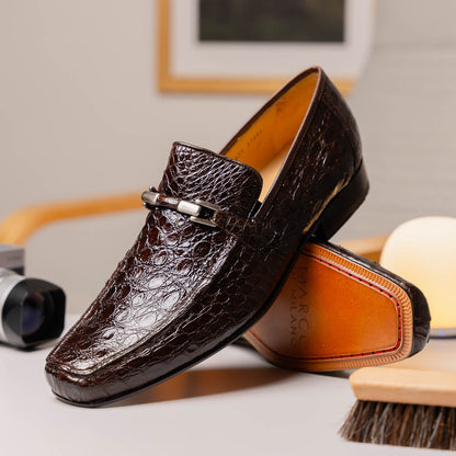 Marco Di Milano Fabro-Tin Brown Leather Dress Shoe