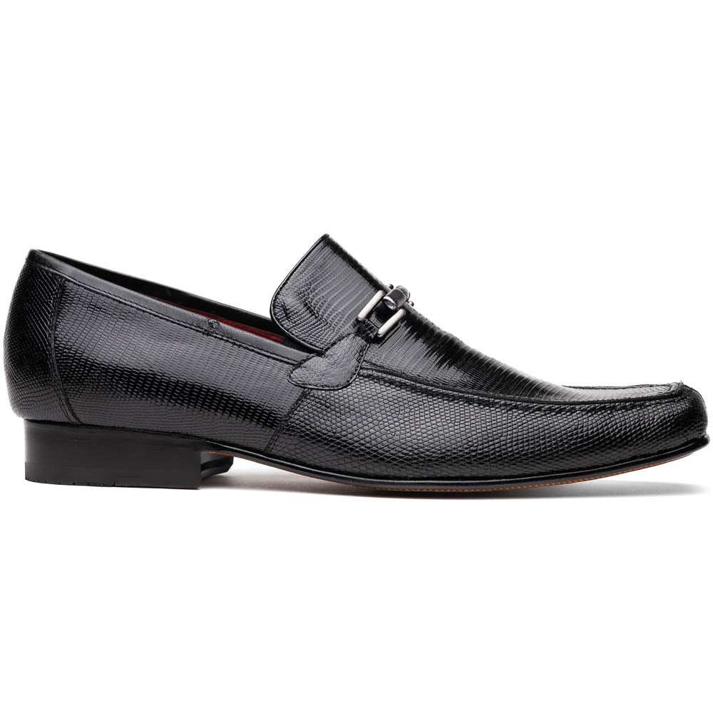 Marco Di Milano Fabro-Liz Black lizard bit loafer