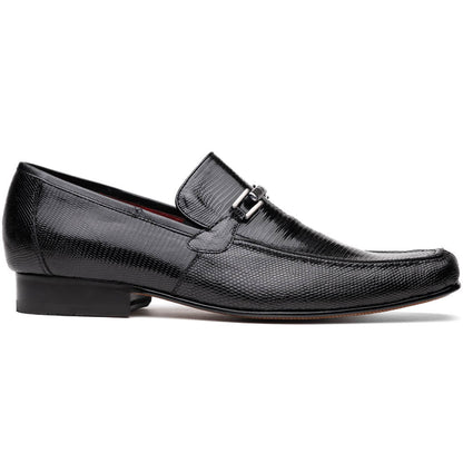 Marco Di Milano Fabro-Liz Black lizard bit loafer