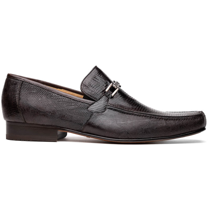 Marco Di Milano Fabro-Liz Brown lizard bit loafer